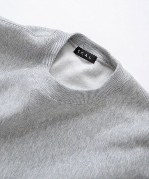 EKAL（エカル）の「QUICK DRY クルースウェット（スウェット・メンズ・グレー/ブラック・M/L）」の17枚目の写真