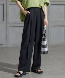 miclat | 大きいサイズ　麻調合繊カラーパンツ　miclat(その他パンツ)