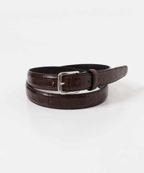 URBAN RESEARCH DOORS(アーバンリサーチドアーズ)の「LIFE STYLE TAILOR エンボスレザーベルト(ベルト・メンズ・BLACK/BROWN・FREE)」の3枚目の写真