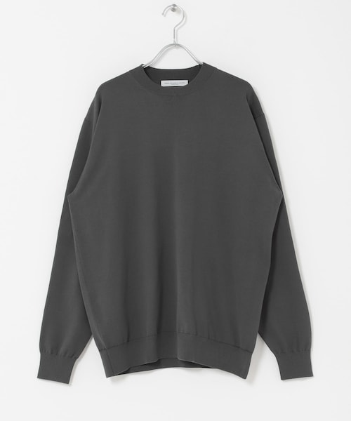 URBAN RESEARCH DOORS(アーバンリサーチドアーズ)の「LIFE STYLE TAILOR ハイゲージクルーネック長袖ニット(ニット/セーター・メンズ・GRY WHITE/KHK MOCHA/GRAY・M/L)」の2枚目の写真