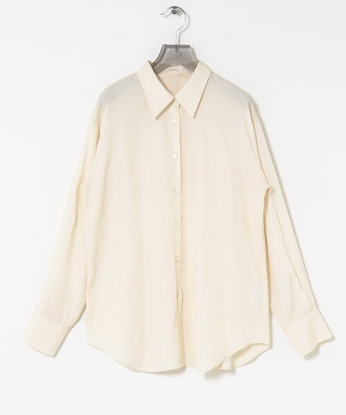URBAN RESEARCH(アーバンリサーチ)の「レギュラーカラーシルキーシャツ(Tシャツ/カットソー・レディース・OFF/L.BEIGE・FREE)」の11枚目の写真