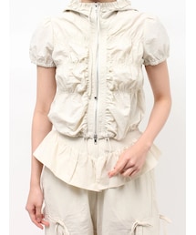 jouetie | ハーフスリーブギャザーブルゾン(その他トップス)