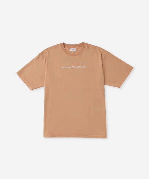 Saturdays NYC（サタデーズ ニューヨークシティ ）の「Pigment Dyed Headline SS T-Shirt（Tシャツ/カットソー・レディース・キナリ/グリーン/オレンジ・L/M/S/XL）」の11枚目の写真