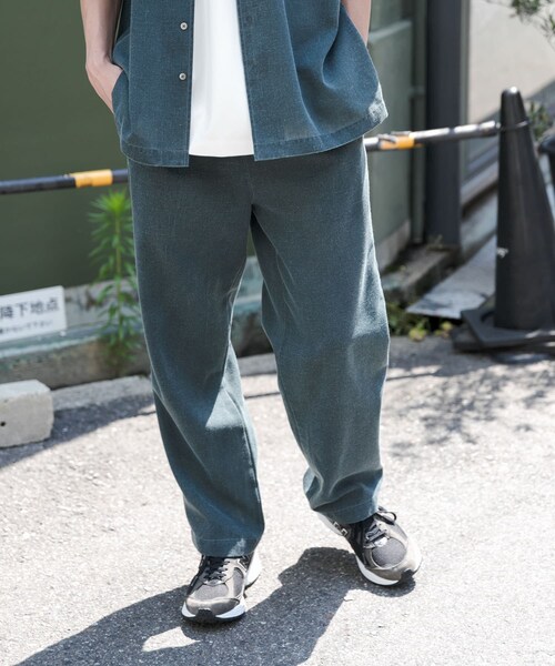 URBAN RESEARCH DOORS（アーバンリサーチドアーズ）の「FORK&SPOON　ピグメントプリントパンツ（その他パンツ・メンズ・GRAY/GREEN・4/5）」の21枚目の写真