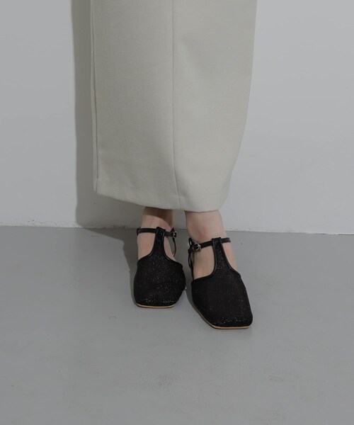 SENSE OF PLACE by URBAN RESEARCH（センスオブプレイスバイアーバンリサーチ）の「Tストラップメッシュサンダル（その他シューズ・レディース・BLACK/SILVER/GOLD・S/M/L）」の21枚目の写真