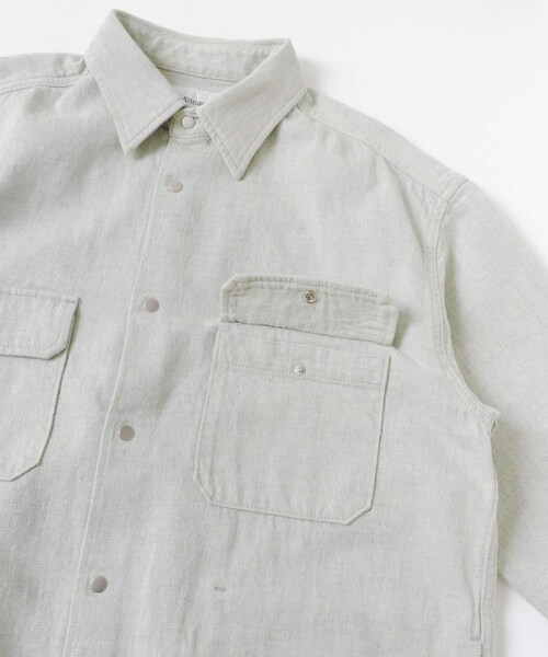 THE GOODLAND MARKET（ザグッドランドマーケット）の「Annaut　DAILY UTILITY SH JACKET（デニムジャケット・メンズ・PASTEL IDG・S/M/L）」の11枚目の写真