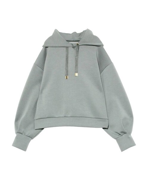 LAGUNAMOON（ラグナムーン）の「ショートスリットパーカー（パーカー・レディース・チャコールグレー/ピンク/ミントグリーン/ライトグレー・F）」の3枚目の写真