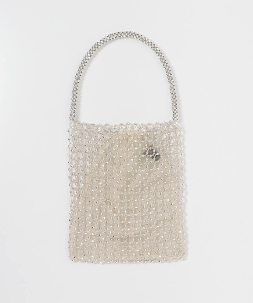 URBAN RESEARCH ROSSO（アーバンリサーチロッソ）の「BAGMATI　ビーズバッグ（ハンドバッグ・レディース・WHITEGOLD/BLACK・Free）」の5枚目の写真