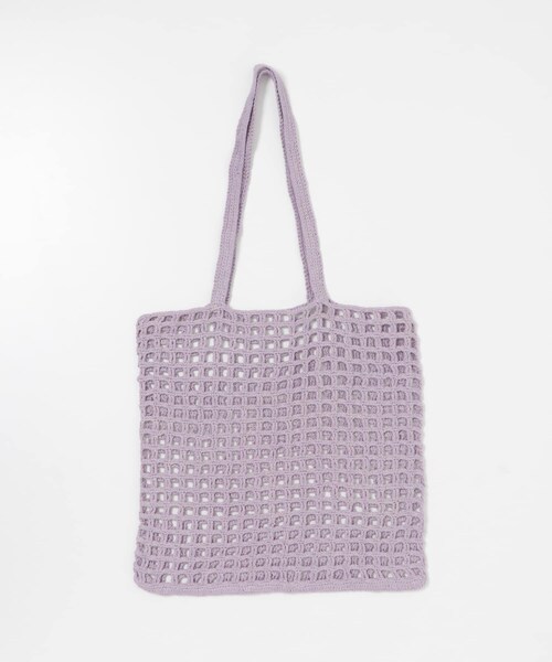 SENSE OF PLACE by URBAN RESEARCH（センスオブプレイスバイアーバンリサーチ）の「ハンドニットトート（トートバッグ・レディース・LAVENDER/IVORY/L.KHAKI・FREE）」の9枚目の写真