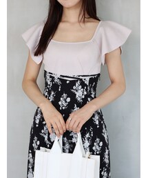 MERCURYDUO | 2WAYラッフルコンパクトニット(ニット/セーター)