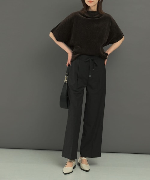 URBAN RESEARCH ROSSO（アーバンリサーチロッソ）の「ウール混ウォッシャブルイージーパンツ（その他パンツ・レディース・CHARCOAL/L/GRAY/YELLOW・36/38）」の9枚目の写真