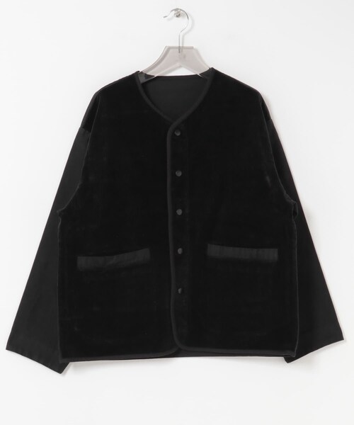 URBAN RESEARCH（アーバンリサーチ）の「PORTER CLASSIC　MLSKN HYBRID CARDIGN（カーディガン/ボレロ・メンズ・BLACK・2/3）」の2枚目の写真