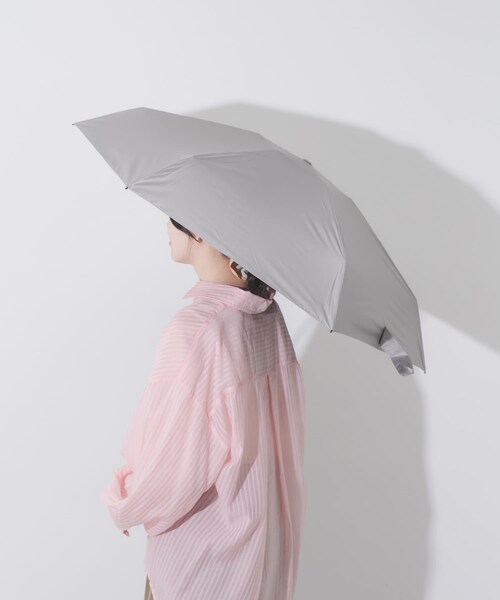 SMELLY（スメリー）の「『晴雨兼用』because　ユニセックス オールウェザーミニマル（長傘・レディース・GRY/BLK・Free）」の15枚目の写真