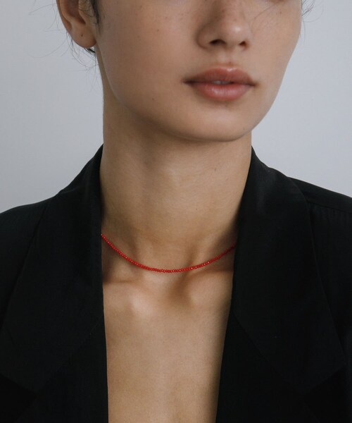 URBAN RESEARCH（アーバンリサーチ）の「decor『デコール』　Cut beads necklace（ネックレス・レディース・BLACK/NAVY/RED・-）」の19枚目の写真