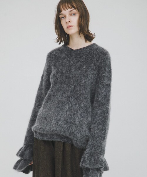 LAATO（ラート）の「frill sleeve mohair knit（ニット/セーター・レディース・パール/シャドウ・Free）」の19枚目の写真