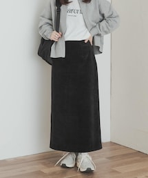 URBAN RESEARCH DOORS | ベロアワッシャーIラインスカート(スカート)