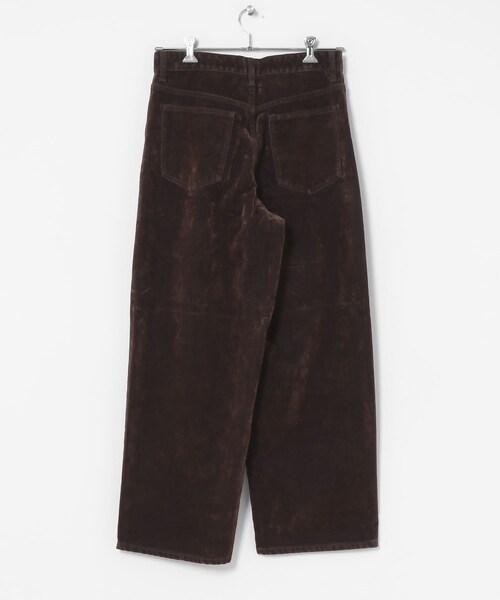 SENSE OF PLACE by URBAN RESEARCH（センスオブプレイスバイアーバンリサーチ）の「フロッキーワイドデニム（デニムパンツ・メンズ・BROWN/OLIVE・M/L）」の14枚目の写真