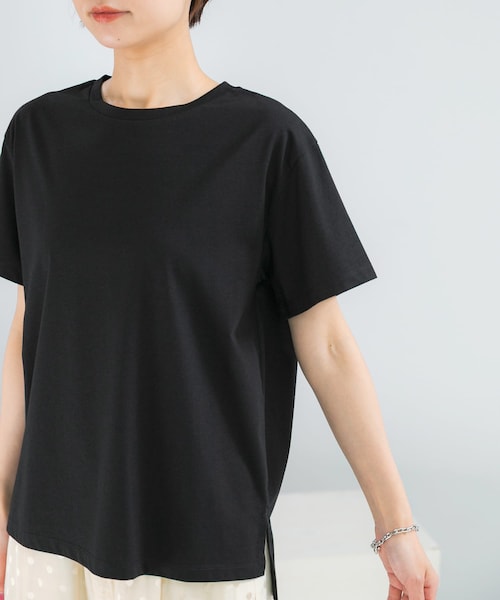 URBAN RESEARCH ROSSO（アーバンリサーチロッソ）の「UVカットアイスコットンカットソー（Tシャツ/カットソー・レディース・OFF/BLACK/MINT GREEN・Free）」の22枚目の写真