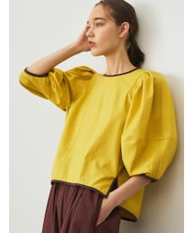 ELENDEEK | BICOLOR PIPING BL【セットアップ対応可能】(シャツ/ブラウス)