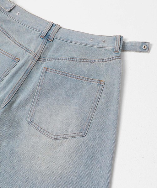 KBF（ケイビーエフ）の「WIDEレッグアジャストデニム（デニムパンツ・レディース・BLUE/L.BLUE・36/38）」の12枚目の写真