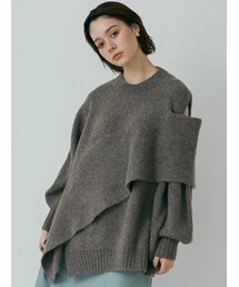 LAGUNAMOON | アシンメトリーパーツニットプルオーバー(ニット/セーター)