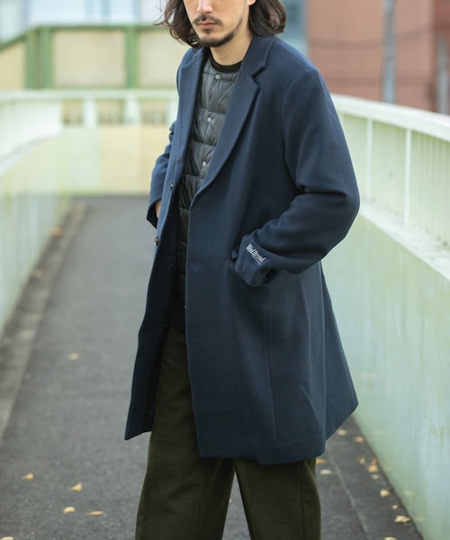ITEMS URBANRESEARCH(アイテムズ アーバンリサーチ)の「ウールブレンドチェスターコート(チェスターコート・メンズ・GRY/NVY/BLK・M/L)」の3枚目の写真