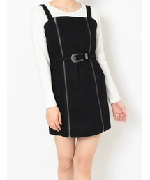 EVRIS | W ZIP ミニワンピース(ワンピース)