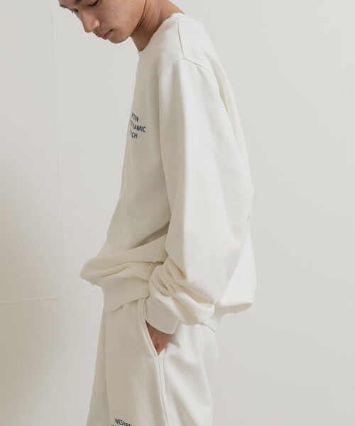 THE GOODLAND MARKET（ザグッドランドマーケット）の「Western Hydrodynamic Research　WORKER SWEAT CREW（スウェット・メンズ・15IVORY/40NAVY/01BLACK・M/XL）」の7枚目の写真