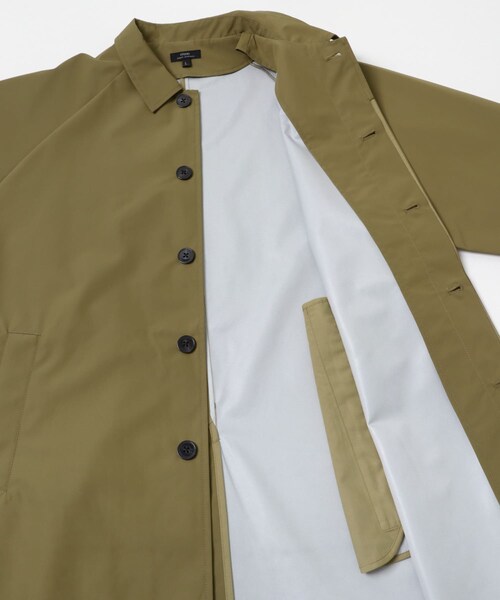 ITEMS URBANRESEARCH(アイテムズ アーバンリサーチ)の「撥水×防風 3Layerバルカラーコート(ステンカラーコート・メンズ・BLACK/DARK BEIGE・M/L)」の9枚目の写真