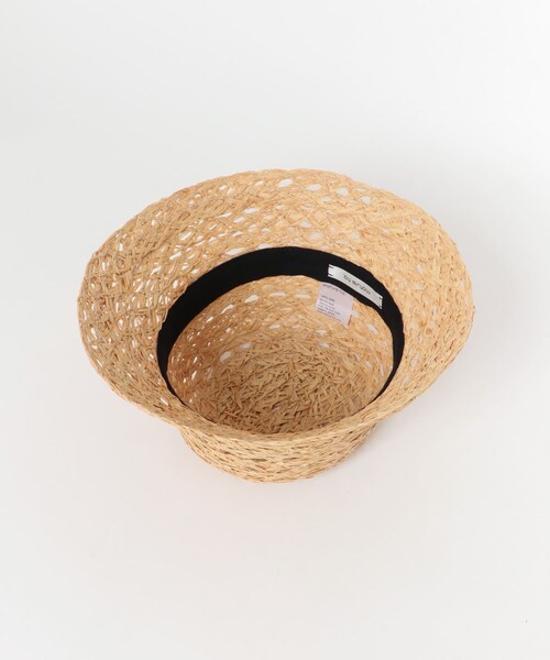 かぐれ（カグレ）の「mature ha.　sukashi raffia bucket hat（ハット・レディース・natural・FREE）」の5枚目の写真