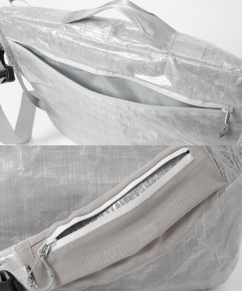 EKAL(エカル)の「CMF OUTDOOR GARMENT MESSENGER BAG DYNEEMA(メッセンジャーバッグ・メンズ・GRAY/WHITE・One)」の8枚目の写真