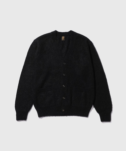 ADAM ET ROPE'（アダムエロペ）の「【BATONER/バトナー】PURE MOHAIR V CARDIGAN（カーディガン/ボレロ・メンズ・ブラック/グレー/パープル・2/3）」の2枚目の写真