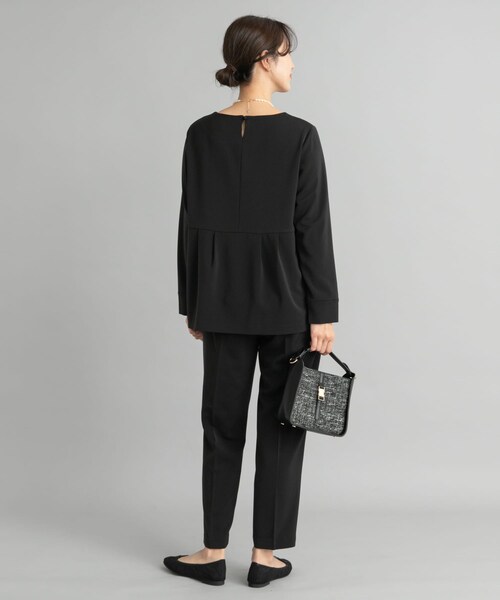 URBAN RESEARCH DOORS（アーバンリサーチドアーズ）の「ペプラムトップスセットアップ（セットアップ・レディース・NAVY/GREGE/BLACK・S/M）」の13枚目の写真
