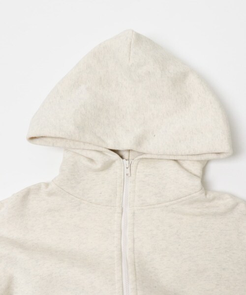 EKAL（エカル）の「ボタニルプライム裏起毛ZIPパーカー（パーカー・レディース・シロ杢/ブラック・one）」の15枚目の写真