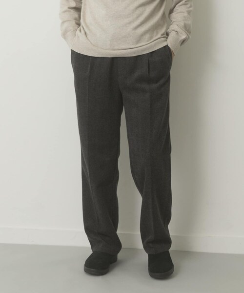 ITEMS URBANRESEARCH（アイテムズ アーバンリサーチ）の「ウール混テーパードパンツ（その他パンツ・メンズ・KHK/MOC/BLK・M/L）」の18枚目の写真