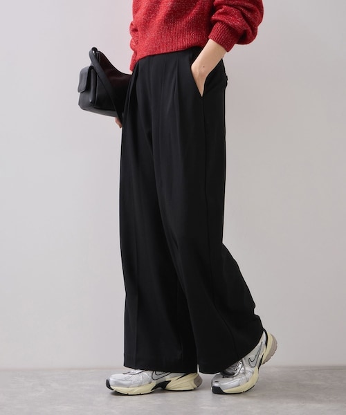 VIS（ビス）の「Hot Beautyツータックワイドパンツ/イージーケア（その他パンツ・レディース・ブラック/グレー系/キャメル・L/M/S/SS）」の3枚目の写真