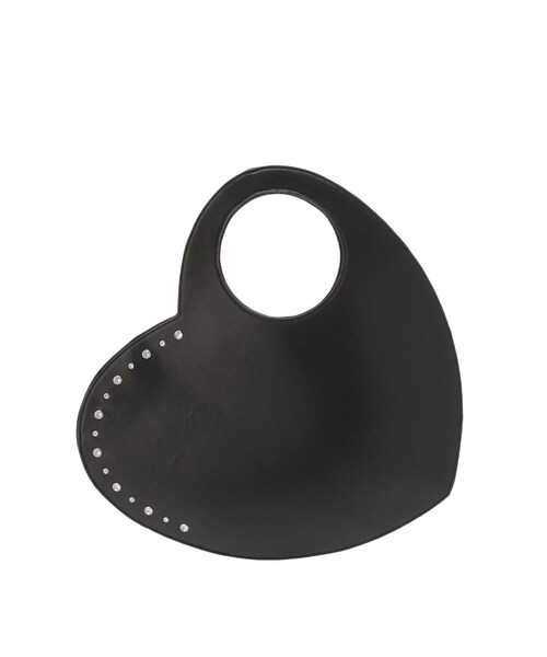 CALNAMUR（カルナムール）の「ビッグハートバッグ（ハンドバッグ・レディース・ブラック/レッド/シルバー・F）」の2枚目の写真