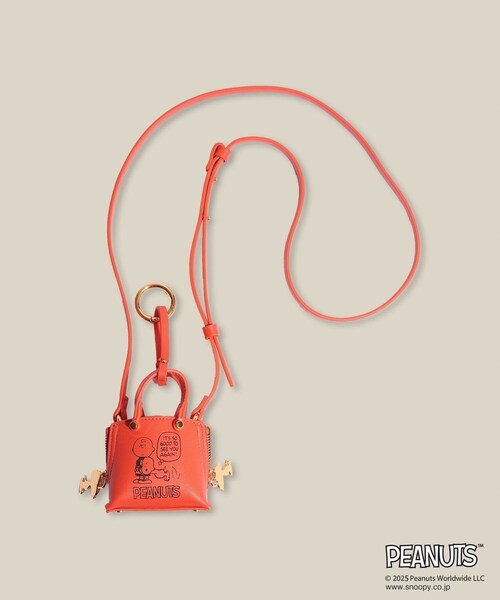 ROPE'（ロペ）の「【WEB限定/一部店舗限定】【E'POR×PEANUTS】別注 Y BAG Pico（ハンドバッグ・レディース・ブラック/オフホワイト/レッド・F）」の7枚目の写真