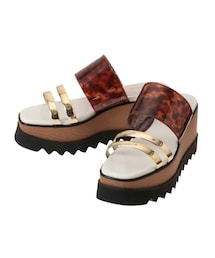 MURUA | クリアウェッジサンダル(サンダル)