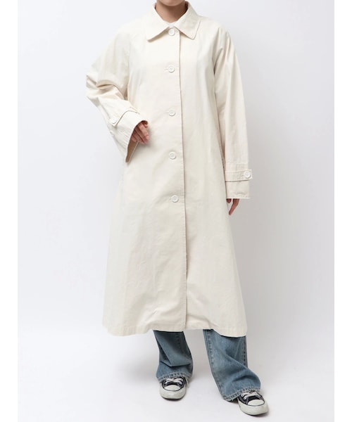 Ungrid（アングリッド）の「カットオフステンカラーコート（ステンカラーコート・レディース・アイボリー/イエロー/ミックス・S/M）」の3枚目の写真