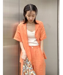 Ungrid | リネン開襟シャツ(シャツ/ブラウス)