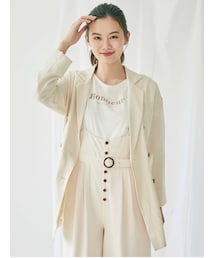dazzlin | ベルト付ダブルジャケット【セットアップ着用可能】(テーラードジャケット)