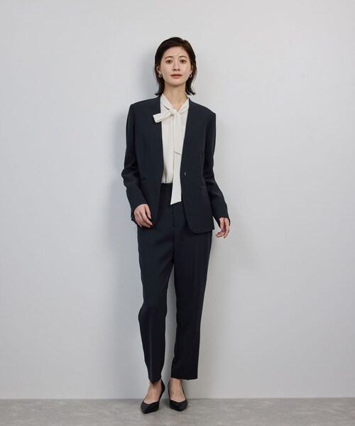 ROPE'（ロペ）の「トリアセダブルクロス テーパードパンツ/イージーケア・25AW（その他パンツ・レディース・ネイビー・36/38/40）」の12枚目の写真