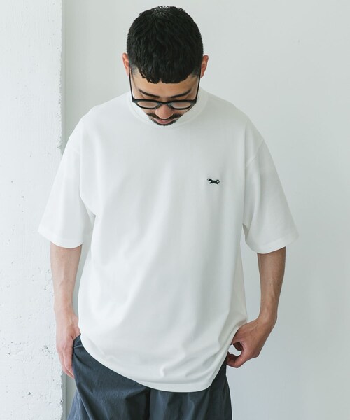 URBAN RESEARCH DOORS（アーバンリサーチドアーズ）の「『XLサイズ/WEB限定』『別注』PENNEYS×DOORS　THEFOX 鹿の子ショートスリーブT（Tシャツ/カットソー・メンズ・WHITE/ASH GRAY/PURPLE/NAVY・M/L/XL）」の7枚目の写真