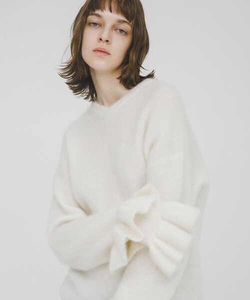 LAATO（ラート）の「frill sleeve mohair knit（ニット/セーター・レディース・パール/シャドウ・Free）」の5枚目の写真