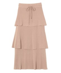 LAGUNAMOON | ティアードニットスカート【セットアップ着用可能】(スカート)