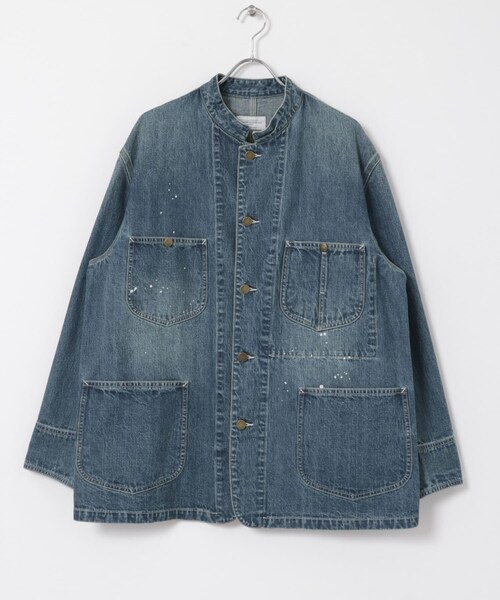 URBAN RESEARCH（アーバンリサーチ）の「new basic 10oz DENIM STAND COVERALL（カバーオール・メンズ・BLACK/INDIGO・M/L）」の19枚目の写真