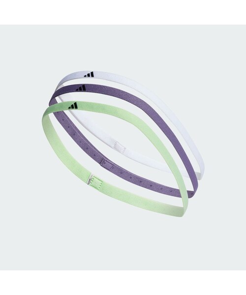 adidas（アディダス）の「ヘアバンド 3本組（アクセサリー・メンズ・ブルー/ブラック/グリーン/ピンク/ホワイト・OSFX(57-60cm)）」の17枚目の写真