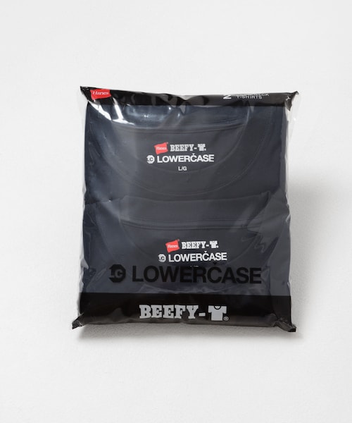 URBAN RESEARCH(アーバンリサーチ)の「HANES×LOWERCASE LOWERCASE 2P BEEFY-T SS(Tシャツ/カットソー・メンズ・WHITE/WHT/BLK/BLACK/D.GRAY/NAVY・M/L/XL/XXL)」の5枚目の写真
