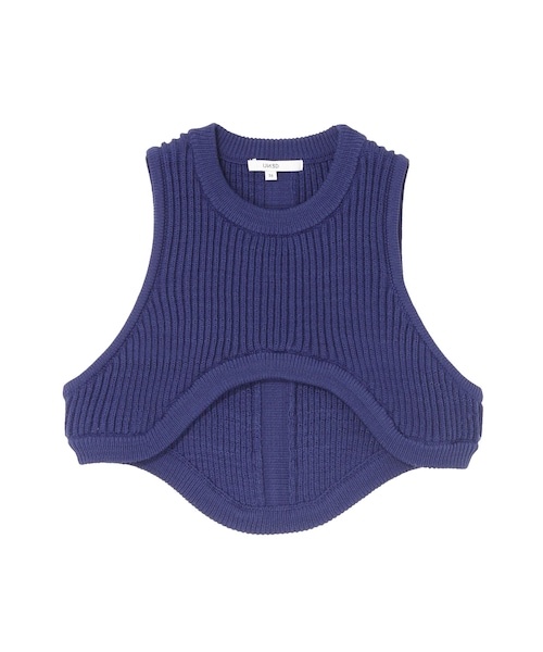 UN3D.（アンスリード）の「CURVE LINE RIB SHORT VEST（その他トップス